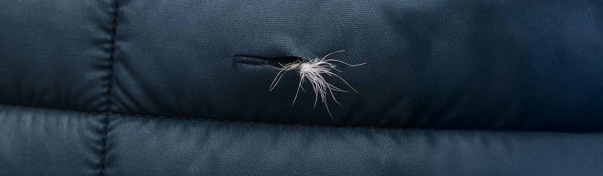 Repair and care. A tear in a jacket